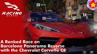 A Ranked Race on Barcelona Panorama Reverse on Chevrolet Corvette C8 | Racing Master