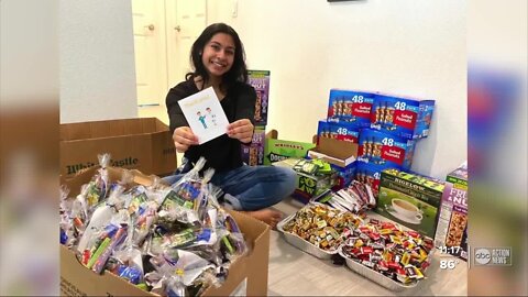 Hillsborough County teen raises money to make care packages for healthcare workers