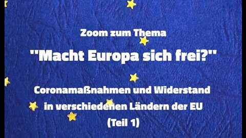 Linker kritischer Coronadiskurs Zoom-Diskussion "Macht Europa sich frei?" Teil 1