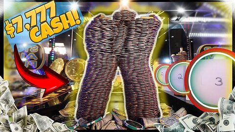 🤔 Ge the Correct Mystery Prize, Win $7,777 CASH!! High Stakes Gambling "Coin Pusher"