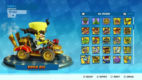 All Team Cortex Kart Decals & Stickers Showcase - Crash Team Racing Nitro-Fueled