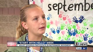 Middle school students participate in 'Start with Hello' week