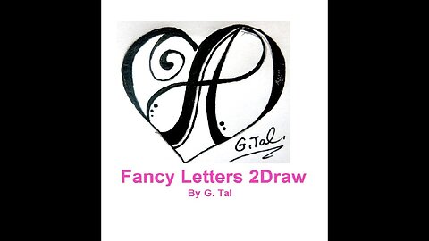 Fancy letters 2draw - New style - fancy initials letters with swirls and curls