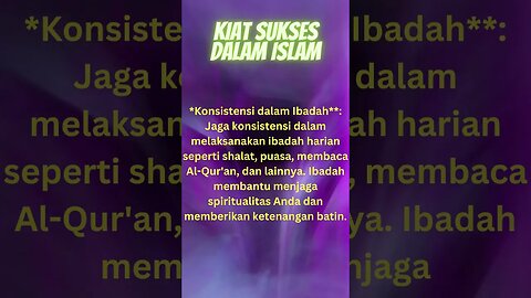 QUOTES ISLAMI:TAHUKAH KAMU KIAT SUKSES DALAM ISLAM??#shorts #shortsfeed #shortsquotes