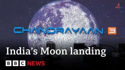 India Moon landing_ Chandrayaan-3 spacecraft lands near south pole - BBC News