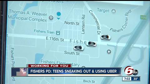 Fishers teens are sneaking out at night and requesting Uber rides