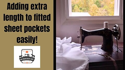 Adding length to the pockets of fitted sheets easily!