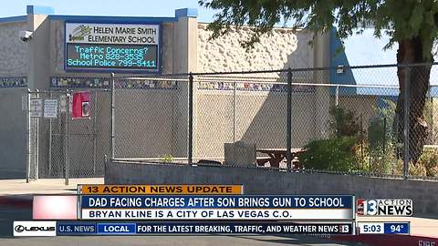 Father of boy who brought gun to school charged