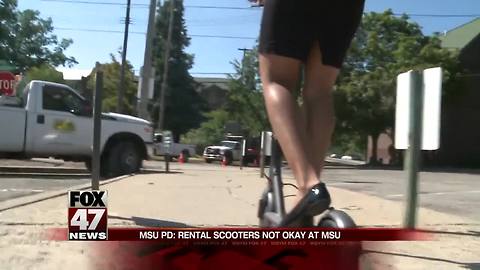 Bird scooters causing more problems in East Lansing