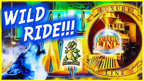 WHAT A WILD RIDE LAST SPINS MAGIC! Luxury Line Timberwolf Slot SO MUCH FUN!