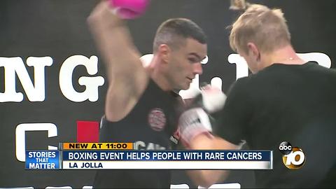 Boxing event helps people with rare cancers