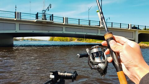 Crushing GIANT WHITE BASS Under Bridge! (Catch & Cook) | Wisconsin EP 2/3