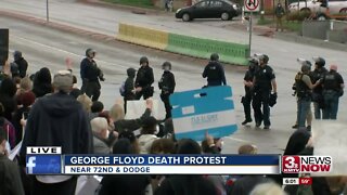 Protests at 72nd and Dodge for second evening in a row