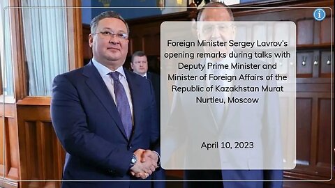 Foreign Minister Lavrov's Meeting with Kazakh Counterpart: Latest Kremlin Moscow Updates