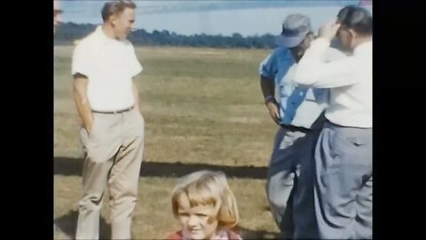 1957 - Ed in Airplane - 8mm Historic American Family Home Movies