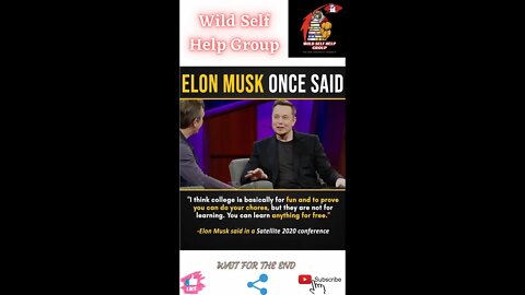 🔥Elon Musk once said🔥#shorts🔥#viralshorts🔥#motivation🔥#wildselfhelpgroup🔥