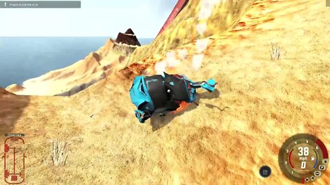 Crashing A Gavril Bluebuck Car in BeamNG drive