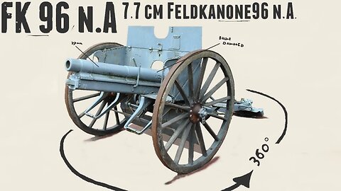 7.7 cm Feldkanone96 n.A - Walkaround - Musée Somme 1916.