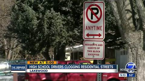 Parking woes overflow from Lakewood High School lot to surrounding neighborhood