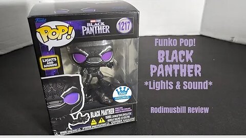 Funko Pop Black Panther *Lights & Sound* (#1217) Funko.com Exclusive - Rodimusbill Review