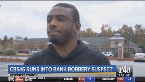 Bank Robber Captured After He Stopped To Give Interview On Traffic