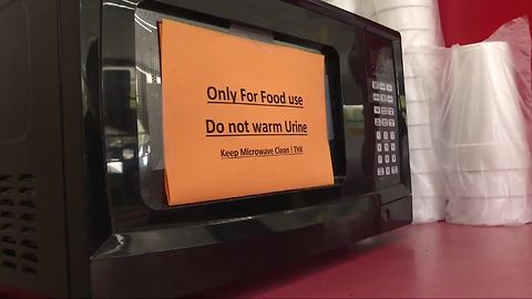 'Don’t microwave your pee,' Florida gas station owner’s bizarre request