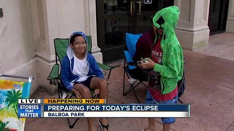 San Diegans gather at Balboa Park for eclipse viewing