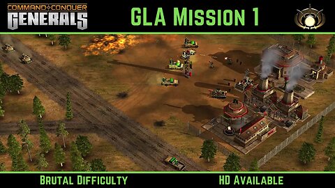 C&C Generals GLA Mission 1: Black Rain - Brutal - HD