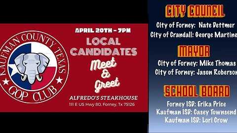 KCGOP Club Presents Local Candidates