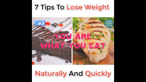 7 Tips to Lose Weight Naturally and Quickly