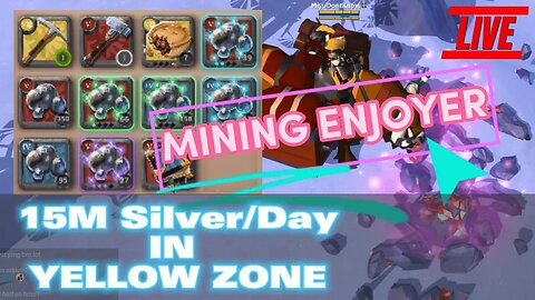 Mining Enjoyer 15M SILVER/day - Albion Silver Farm