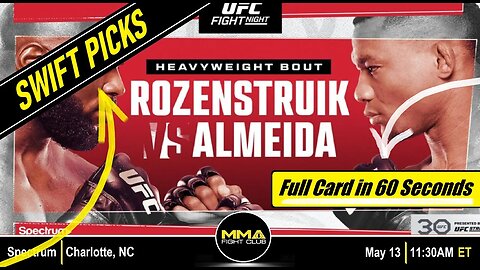 UFC on ABC 4: Rozenstruik vs. Almeida - "Swift Picks" Video