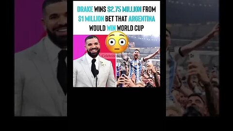 DRAKE WINS $2.75 MILLION FROM BET OVER ARGENTINA