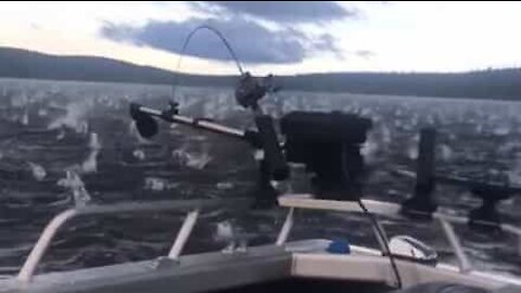 Golf ball-sized hail ruins fishing trip