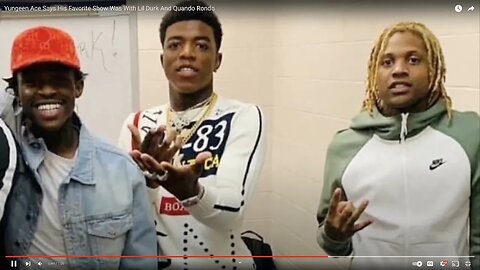 yungeen ace says his best show was with lil durk and quando rondo