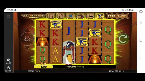 A Normal bonus on Horus bk on Skyvegas