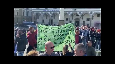 🚨 FIERY - Protest In Florence, Italy - HUGE Demonstration