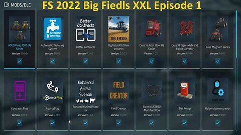 FS 2022 Big Fields XXL New Save Episode 1