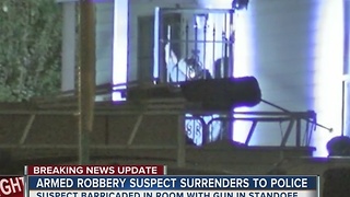 Suspect identified from overnight armed robbery standoff