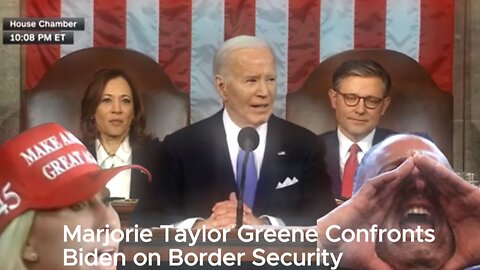 Marjorie Taylor Greene Confronts Biden During Speech