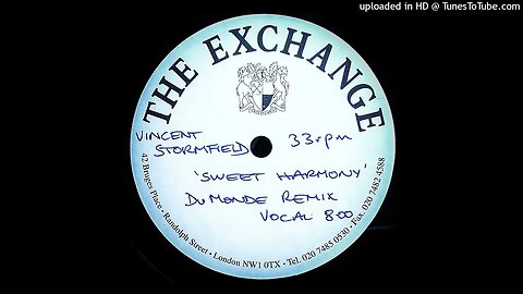 VINCENT STORMFIELD - SWEET HARMONY (DU MONDE VOCAL REMIX)