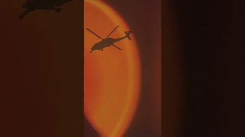 Military Chopper 🚁 Flies Into Giant Alien Sun! 🌞 #UFO #shorts