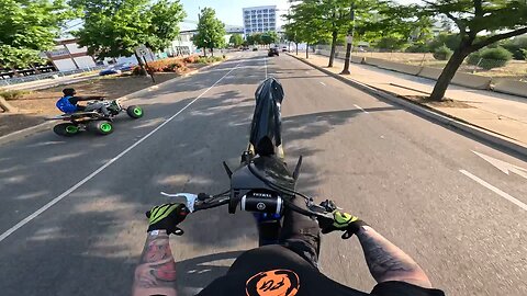 2021 YZ125 WHEELIES THROUGH PHILLY!