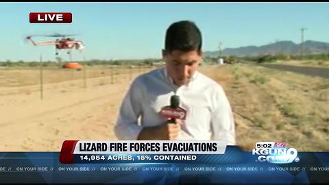 Evacuations reinstated for Lizard Fire