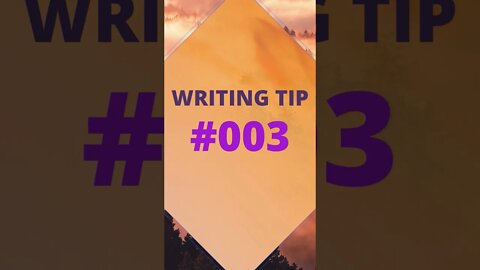 Writing Tip No. 003 - World building #shorts #writingtips