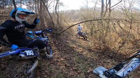 He didn't want to scratch that pretty Yamaha! (Trailblazing)