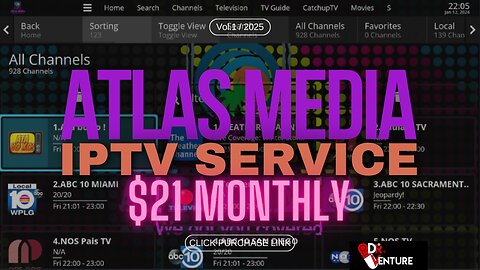 IPTV Service - Atlas Media - $21 a month #iptv