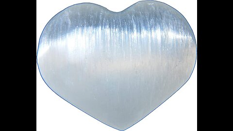 Zenergy Gems [3 - Pack] Charged Hand-Carved Natural 2" Selenite Pocket Puffy HeartsPalm Hearts...