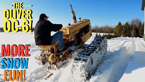 The Oliver OC-6 Continues Its Assault On The Big Snow Of 2023! My Dad And Brother Get In On The Fun!