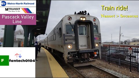 Riding behind a Alstom PL42 Diesel Train from Nanuet to Secaucus Junction